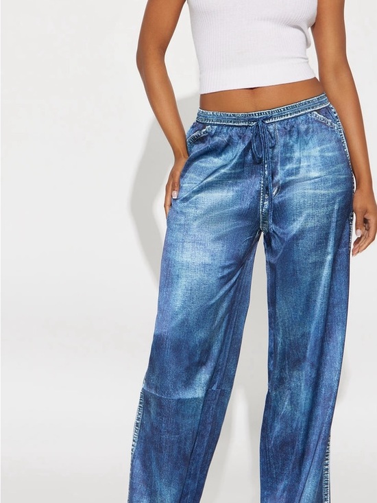 Fashion Nova Denim - Casual Blue Wide-Leg Women’s Jeans